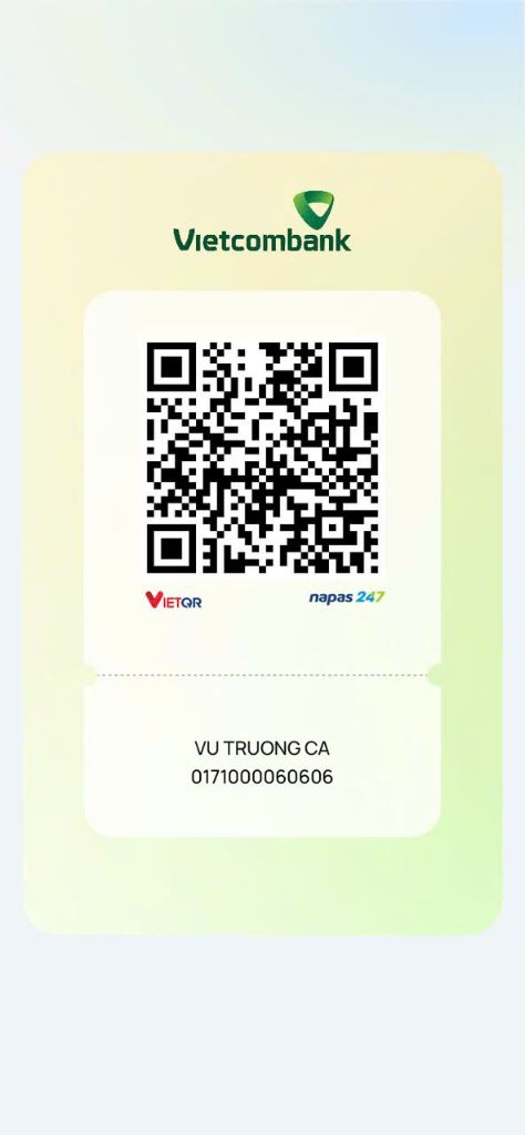 Vietcombank QR - VU TRUONG CA - 0171000060606
